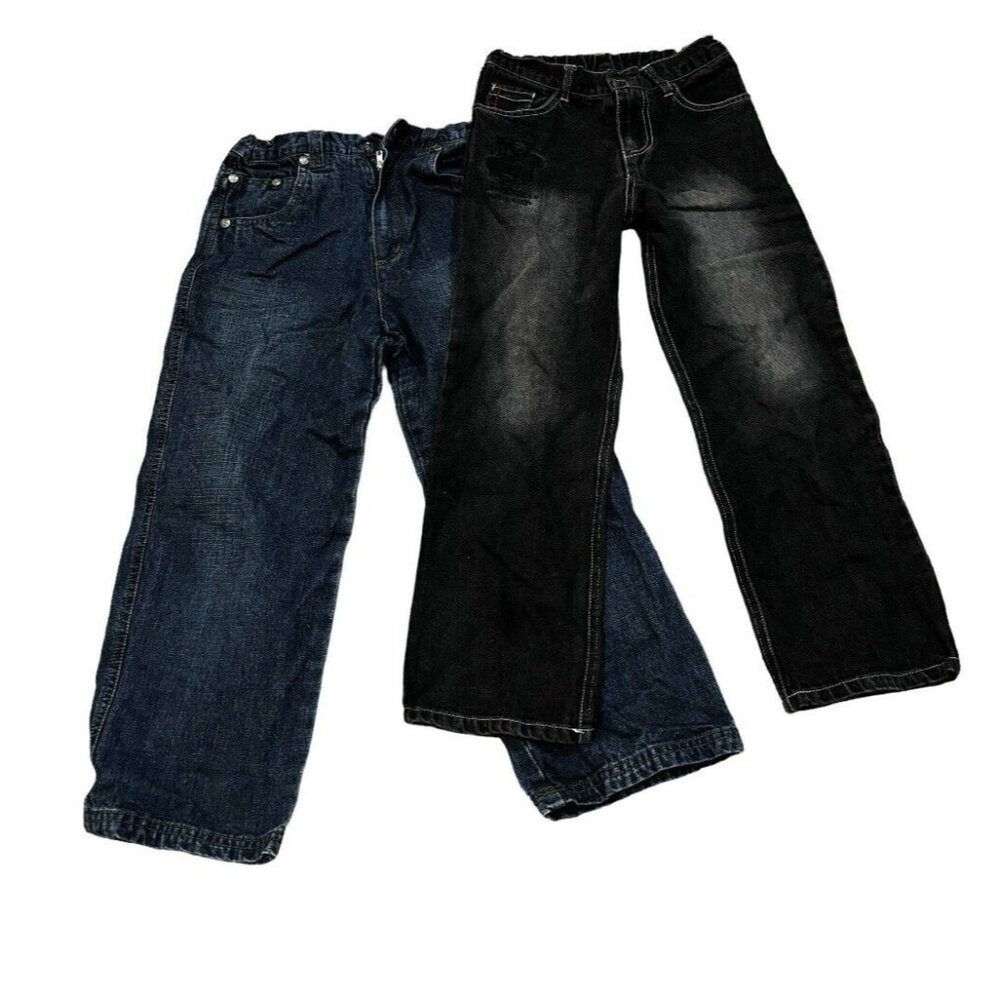 Boys Y2K 2 Pair Jeans U.S. Polo Assn Size 7 Hiphop Skater